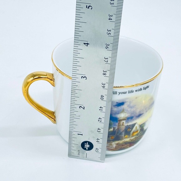 Thomas Kinkade Cup & Saucer Set A Light In The Storm Decorative‎ Teleflora - Picture 10 of 11